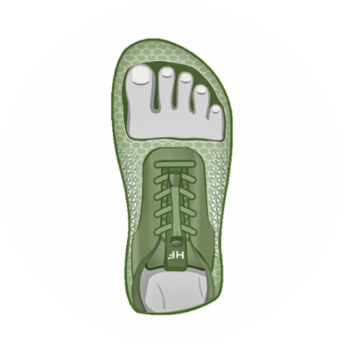 Breite Zehenbox